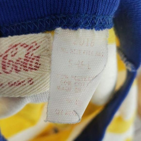 Coca Cola Yellow and White Stripe Oversize Shirt - Picture 8 of 8